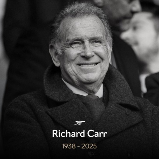 R.I.P. 阿森纳前董事及董事会成员理查德-卡尔逝世
